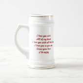 Valentijnsdag cadeaus bierpul (Links)