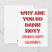 Valentijnsdag cadeaus en kaart - waarom ben je zo  (Voorkant / Achterkant)