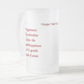 Valentijnsdag cadeaus-mijn prinses matglas bierpul (Voorkant links)