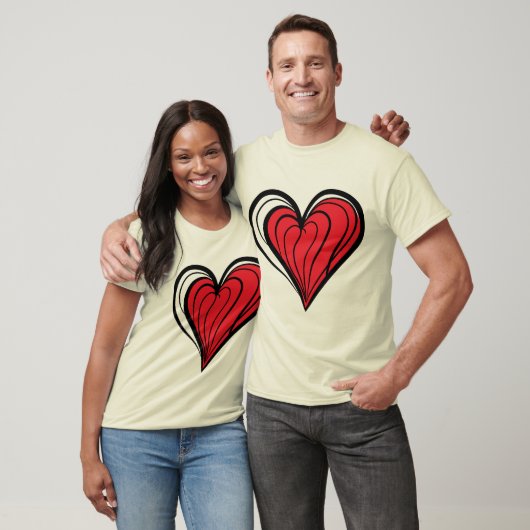 Valentijnsdag Cadeaus - Rode Hart T-shirt (Unisex)