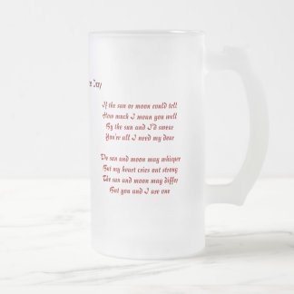 Valentijnsdag cadeautjes... jij en ik zijn één matglas bierpul