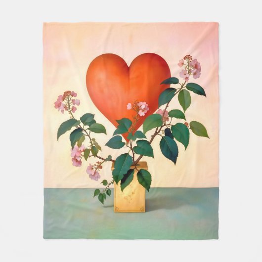 Valentijnsdag Cadeft Fleece Deken (Voorkant)