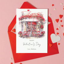 Valentijnsdag Café Elegant gepersonaliseerd