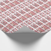 Valentijnsdag Caffe Romantisch Cadeaupapier (Hoek)