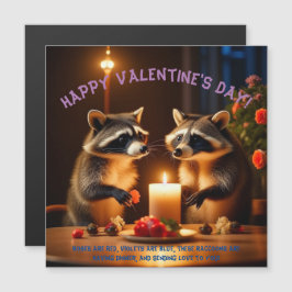 Valentijnsdag Candle Light Dinner Magnetische Kaar