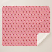 Valentijnsdag Candy Hart Zuiger Lolly Deken (Voorkant (horizontaal))