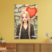 Valentijnsdag Canvas Afdruk (Insitu (Woonkamer))