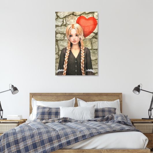 Valentijnsdag Canvas Afdruk (Insitu (Slaapkamer))