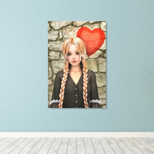 Valentijnsdag Canvas Afdruk (Insitu (Houten vloer))