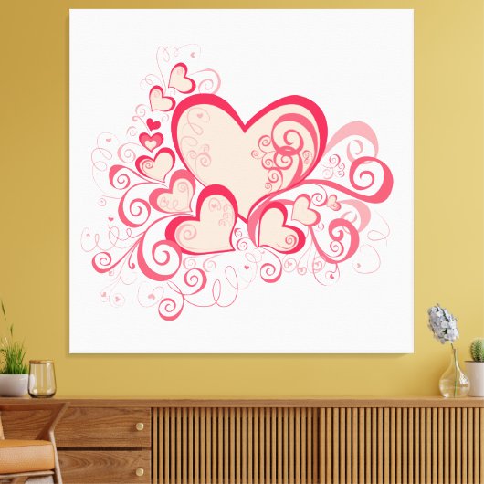 Valentijnsdag Canvas afdrukken (Insitu (Woonkamer))