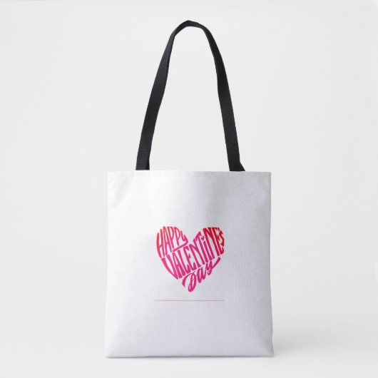 Valentijnsdag canvas tas (Voorkant)