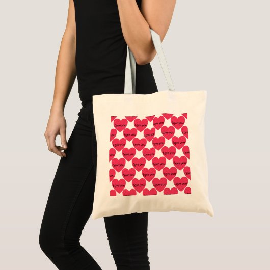 Valentijnsdag canvas tas (Voorkant (product))