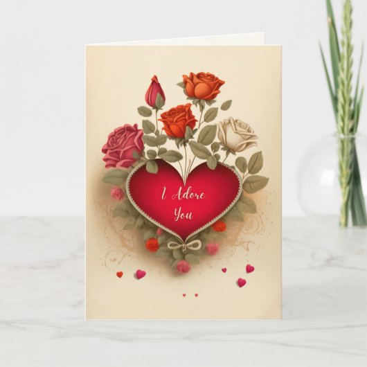 Valentijnsdag Card - Ik heb je geprezen Feestdagen Kaart (Voorkant)