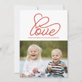 Valentijnsdag Card met Love and Photo Feestdagenkaart (Voorkant)