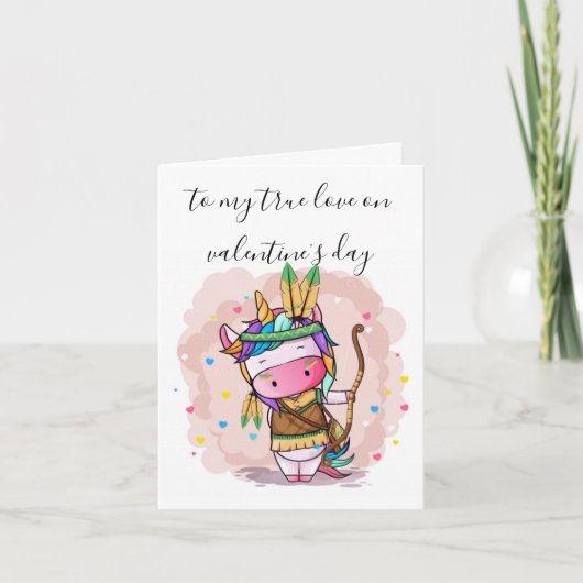 Valentijnsdag Card - Naar mijn ware liefde Feestdagen Kaart (Voorkant)