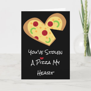 Valentijnsdag Card - Pizza Mijn hart Feestdagen Kaart