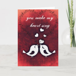 Valentijnsdag Card Tortelduifjes Feestdagen Kaart