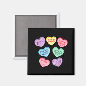 Valentijnsdag Cardioloog Hartjes Candy Ekg Tech Te Magneet (Voorkant / Achterkant)