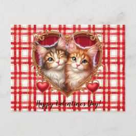 Valentijnsdag Cat Briefkaart