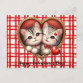 Valentijnsdag Cat Briefkaart (Voorkant)
