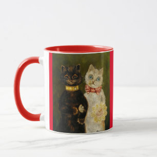 VALENTIJNSDAG CAT COUPLE LOUIS WAIN COFFEE MOK