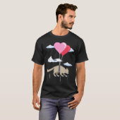 Valentijnsdag Cat Cute Persian T-shirt (Voorkant volledig)