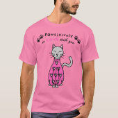Valentijnsdag Cat Love Hart T-shirt (Voorkant)