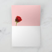 VALENTIJNSDAG CAT MET RODE ROSES FEESTDAGEN KAART (Binnen)