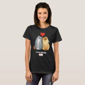 Valentijnsdag cat motif lion mode over mannen t-shirt (Voorkant volledig)