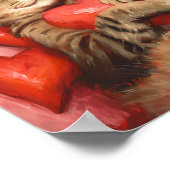 Valentijnsdag Cat Poster (Hoek)