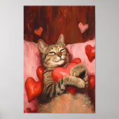 Valentijnsdag Cat Poster (Voorkant)