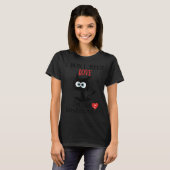 Valentijnsdag Cat T-shirt (Voorkant volledig)