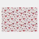 Valentijnsdag Cat Tails of Love Inpakpapier Vel (Voorkant 2)
