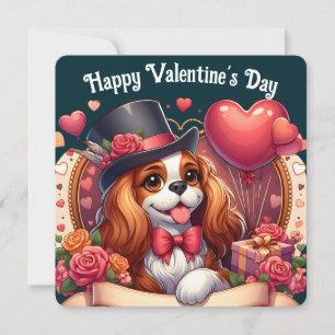 Valentijnsdag - Cavalier King Charles 2 - Kaart