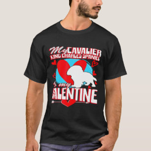 Valentijnsdag Cavalier King Charles Spaniel Dog T-shirt