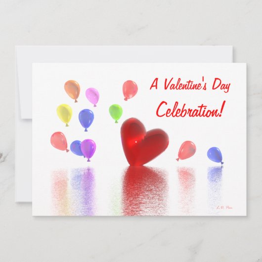 Valentijnsdag Celebratie Kaart (Voorkant)