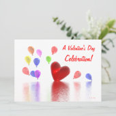 Valentijnsdag Celebratie Kaart (Staand voorkant)