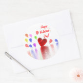 Valentijnsdag Celebratie Ronde Sticker (Envelop)