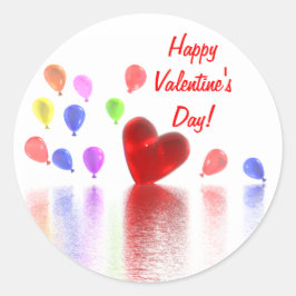 Valentijnsdag Celebratie Ronde Sticker