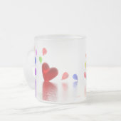 Valentijnsdag Celebration (foto-lijst) Matglas Koffiemok (Voorkant links)