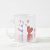 Valentijnsdag Celebration (foto-lijst) Matglas Koffiemok (Links)