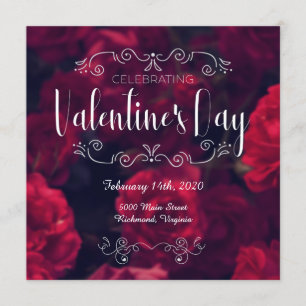 Valentijnsdag Celebration Invite Kaart