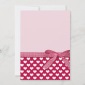 Valentijnsdag Celebration Party Love Heart Red Kaart (Achterkant)