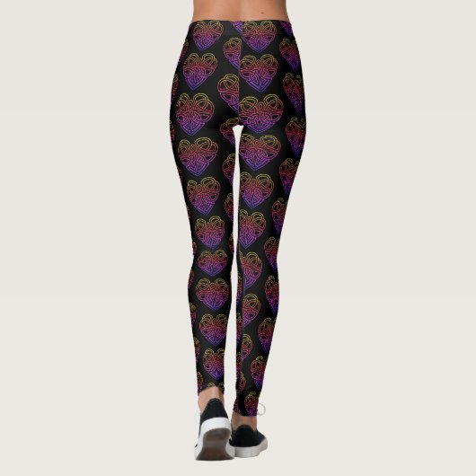 Valentijnsdag Celtic Heart Leggings vrouwen (Achterkant)