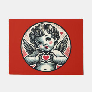 Valentijnsdag Cherub Cupid Angel Deurmat