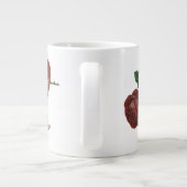 Valentijnsdag Cherub en Victoriaans Roos Grote Koffiekop (Achterkant)