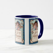  Valentijnsdag, Cherub met liefdesbrieven Mok (Voorkant rechts)