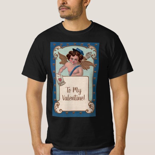  Valentijnsdag, Cherub met liefdesbrieven T-shirt (Voorkant)