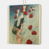  Valentijnsdag, Cherub met Magnet Hearts Keramisch Ornament (Links)