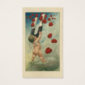  Valentijnsdag, Cherub met Magnet Hearts Visitekaartje (Achterkant)